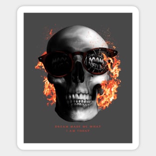 Corinthian Skull Sticker